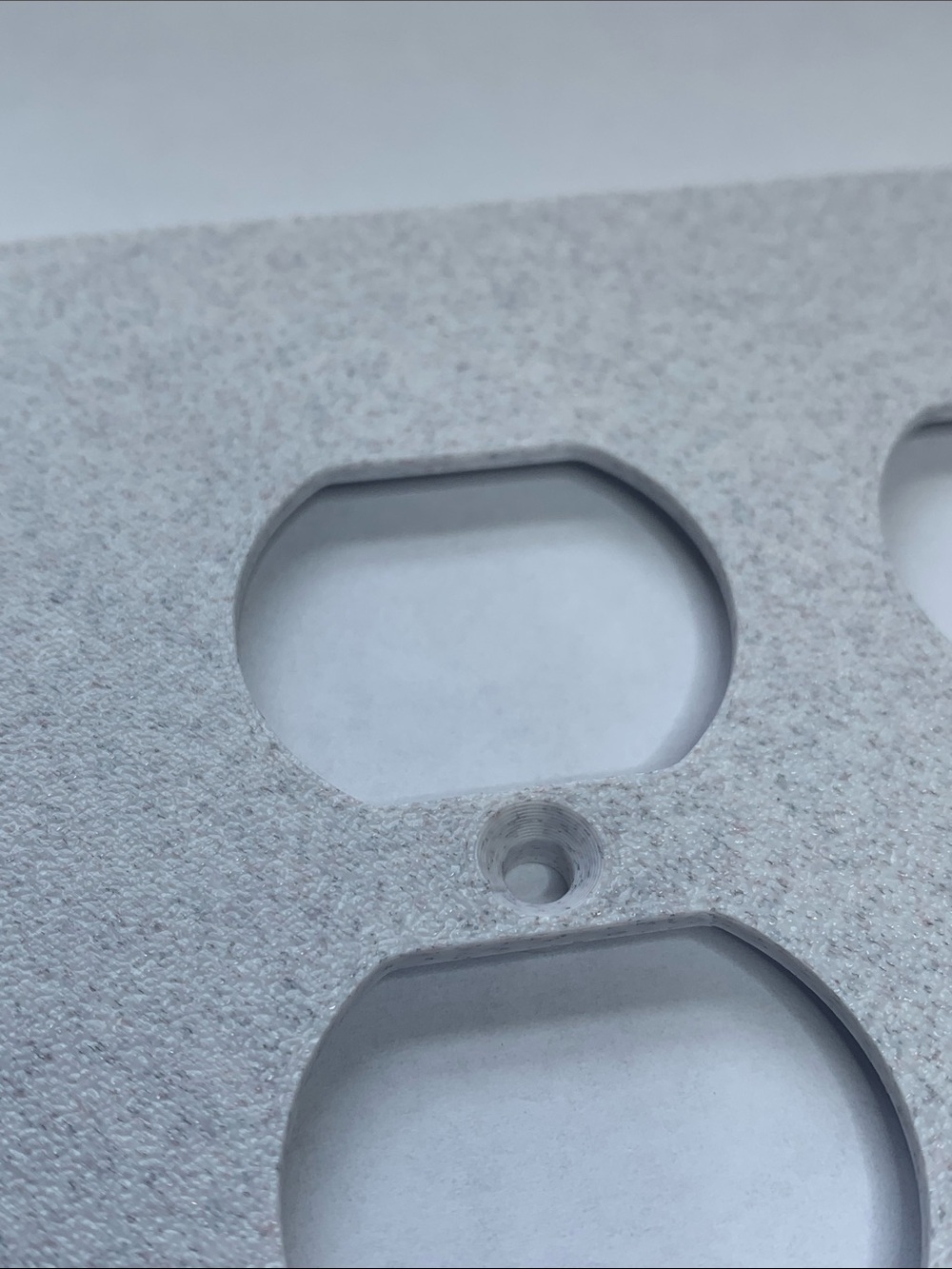 3 Pack Marble Textured 4-Outlet Wall Plate Cover - Picture 3 of 10